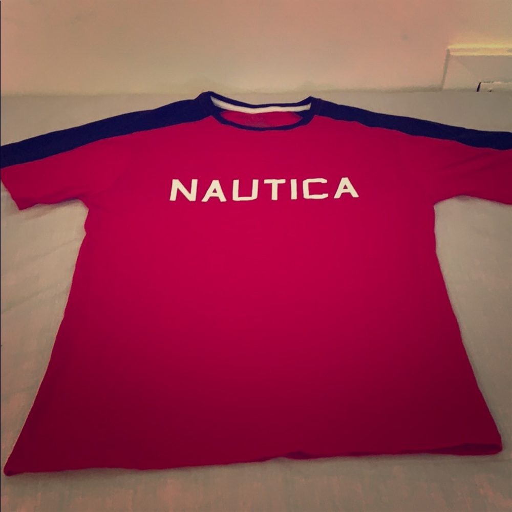 Nautica-Red & black shirt